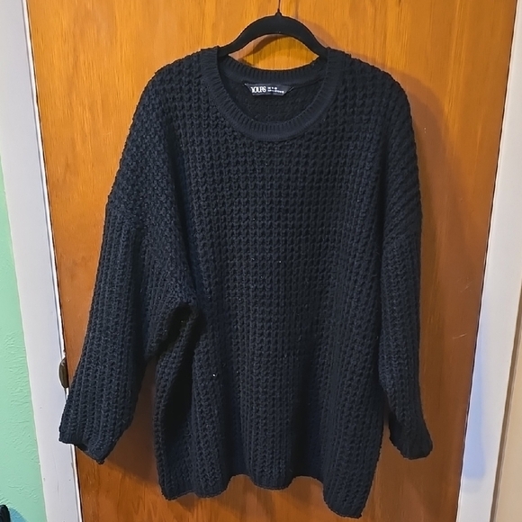 Yours Black Knit Sweater 18-20 - Picture 1 of 2